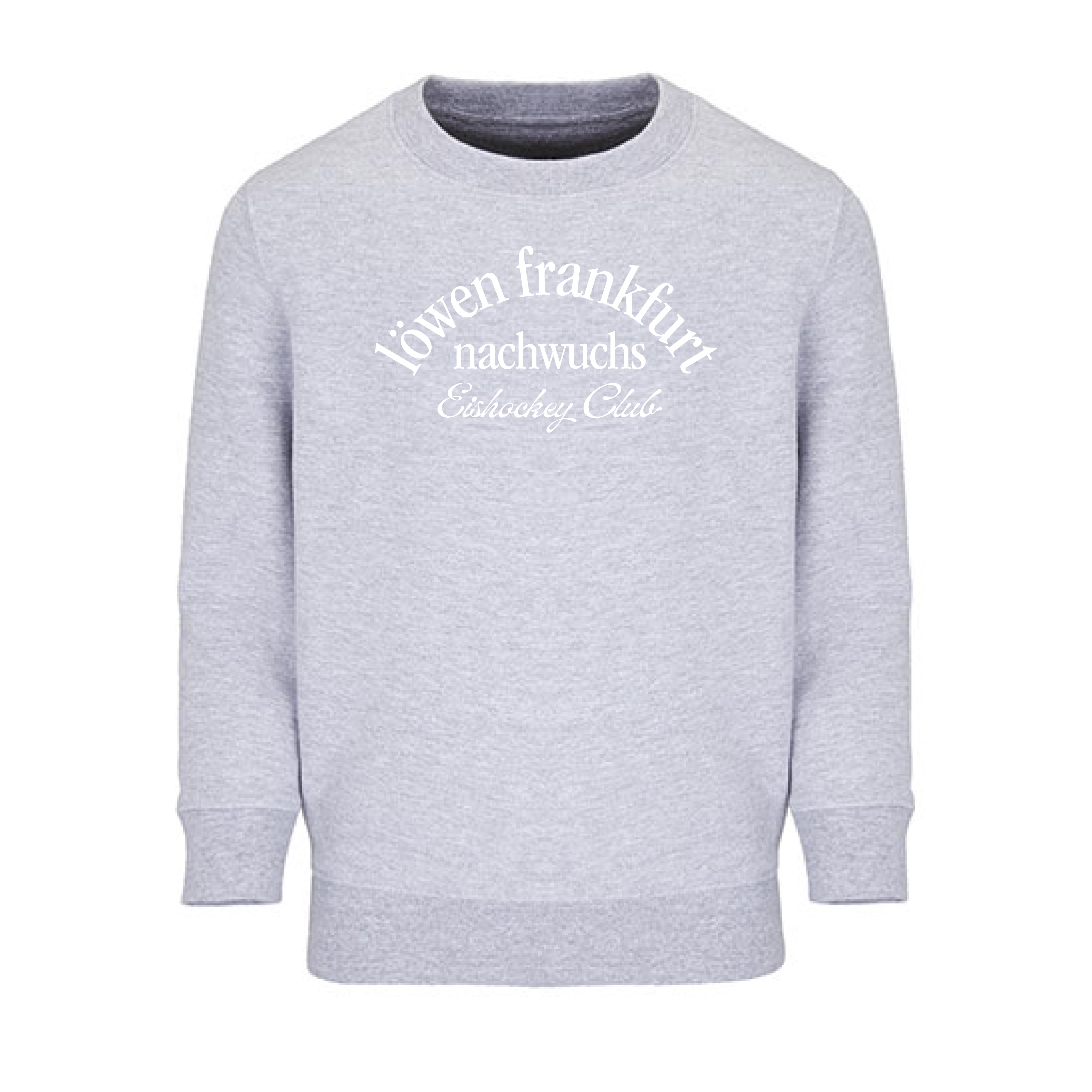 Crewneck löwen frankfurt nachwuchs in Grey Melange, Herren/Unisex, Löwen Frankfurt Nachwuchs